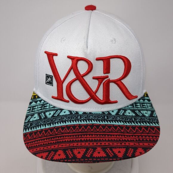 Y&R Young & Reckless Snapback Hat Multicolor OS Adjustable Embroidered Aztec - Picture 2 of 8